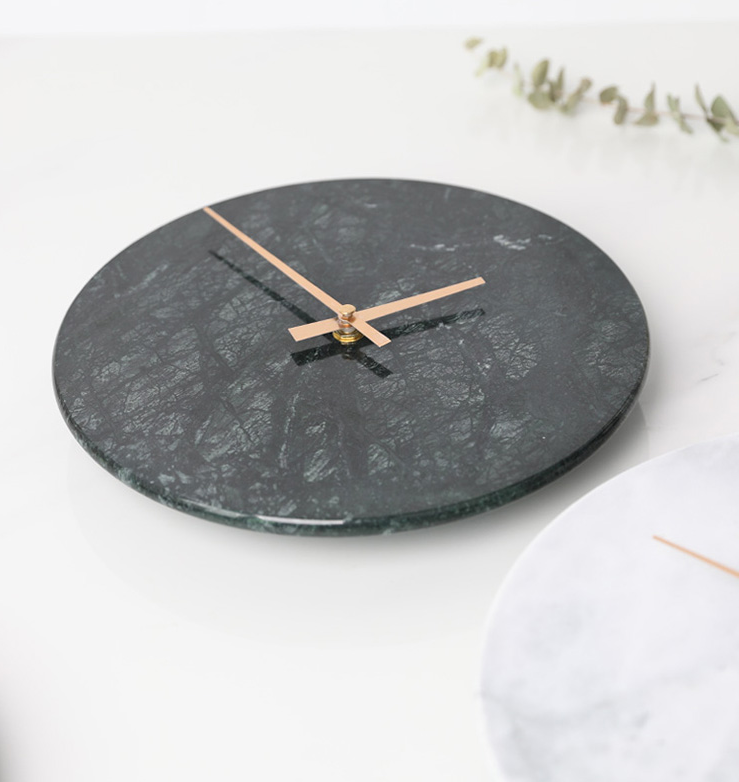 Marble Moon Clock