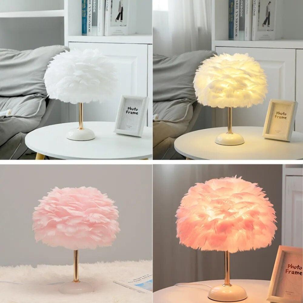 Annabelle Feather Lamp - Homely Adventures