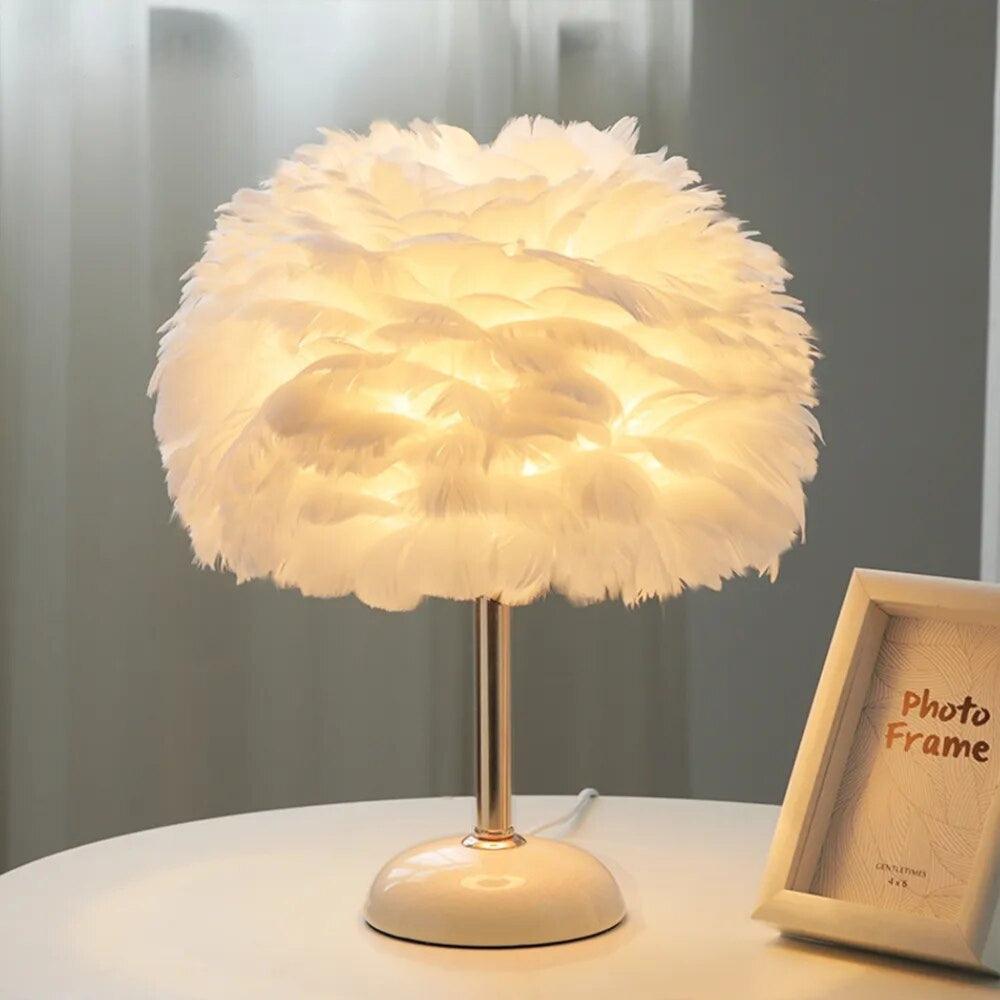 Annabelle Feather Lamp - Homely Adventures