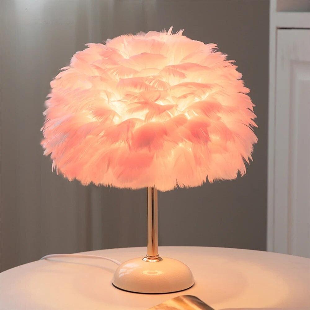 Annabelle Feather Lamp - Homely Adventures