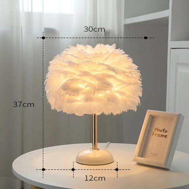 Annabelle Feather Lamp - Homely Adventures